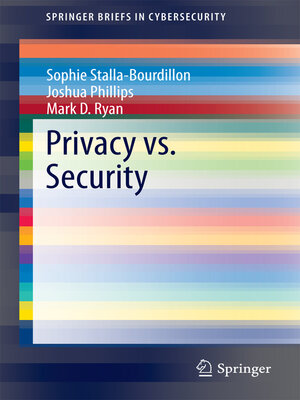 cover image of Privacy vs. Security